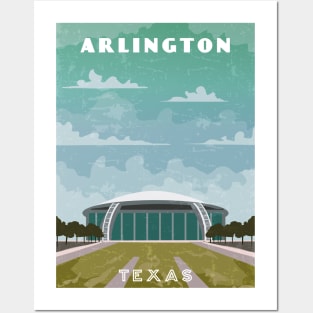 Arlington, USA.Retro travel poster Posters and Art